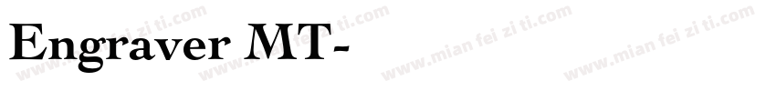 Engraver MT字体转换